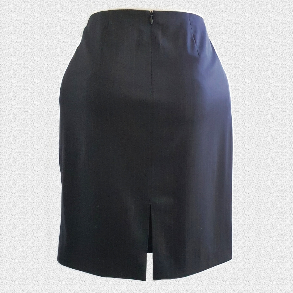Brooks Brothers Navy Blue Wool Pencil Skirt Size AU10 - Picture 2 of 7